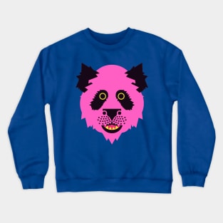 Panda Face Bright pink Crewneck Sweatshirt